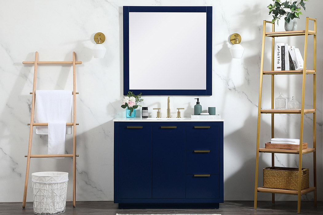 Elegant Bathroom Vanity - Blue (VF19442BL)