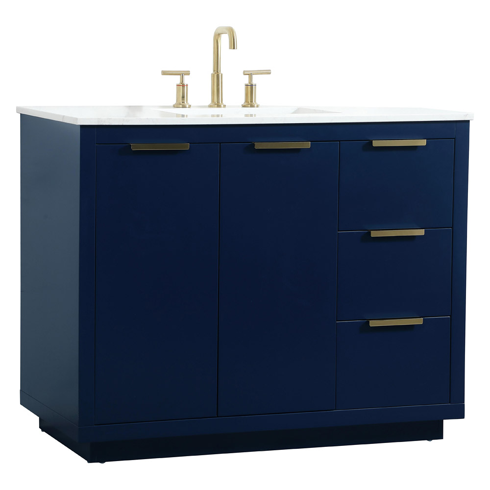 Elegant Bathroom Vanity - Blue (VF19442BL)