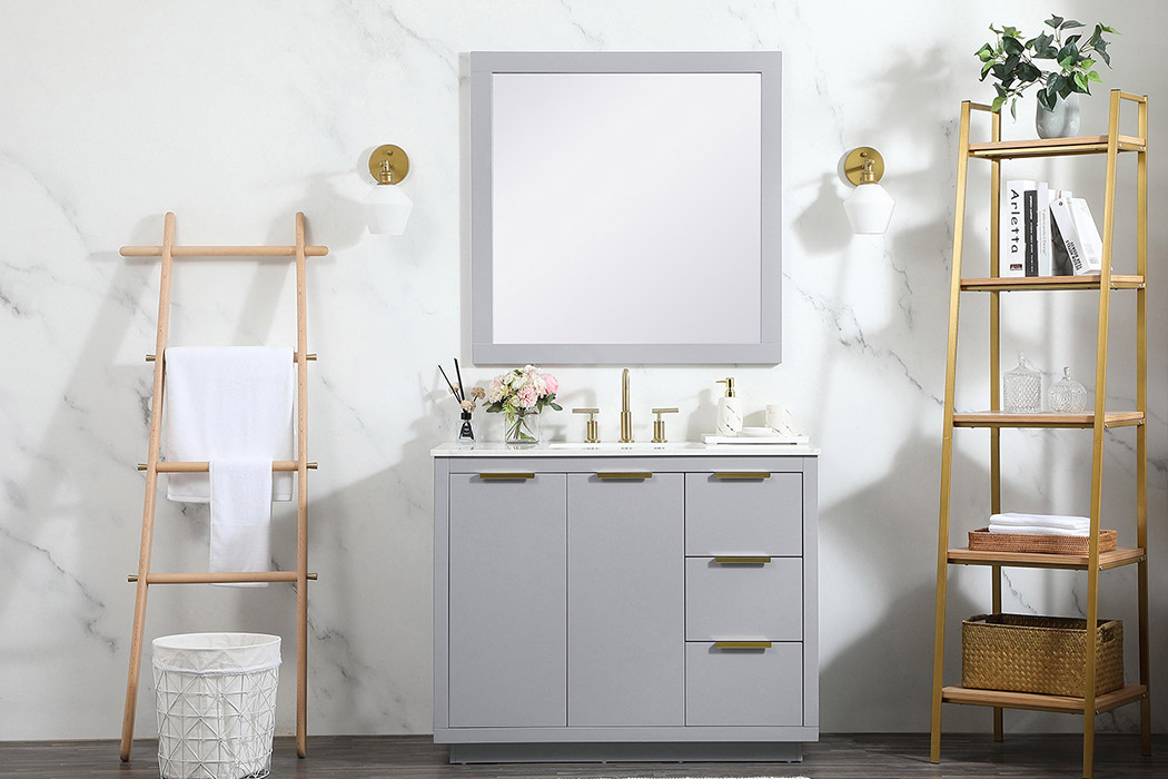 Elegant Bathroom Vanity - Gray (VF19442GR)