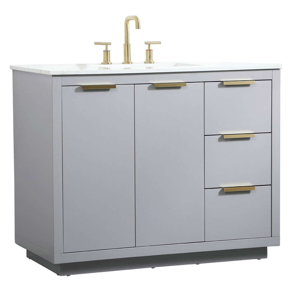 Elegant Bathroom Vanity - Gray (VF19442GR)