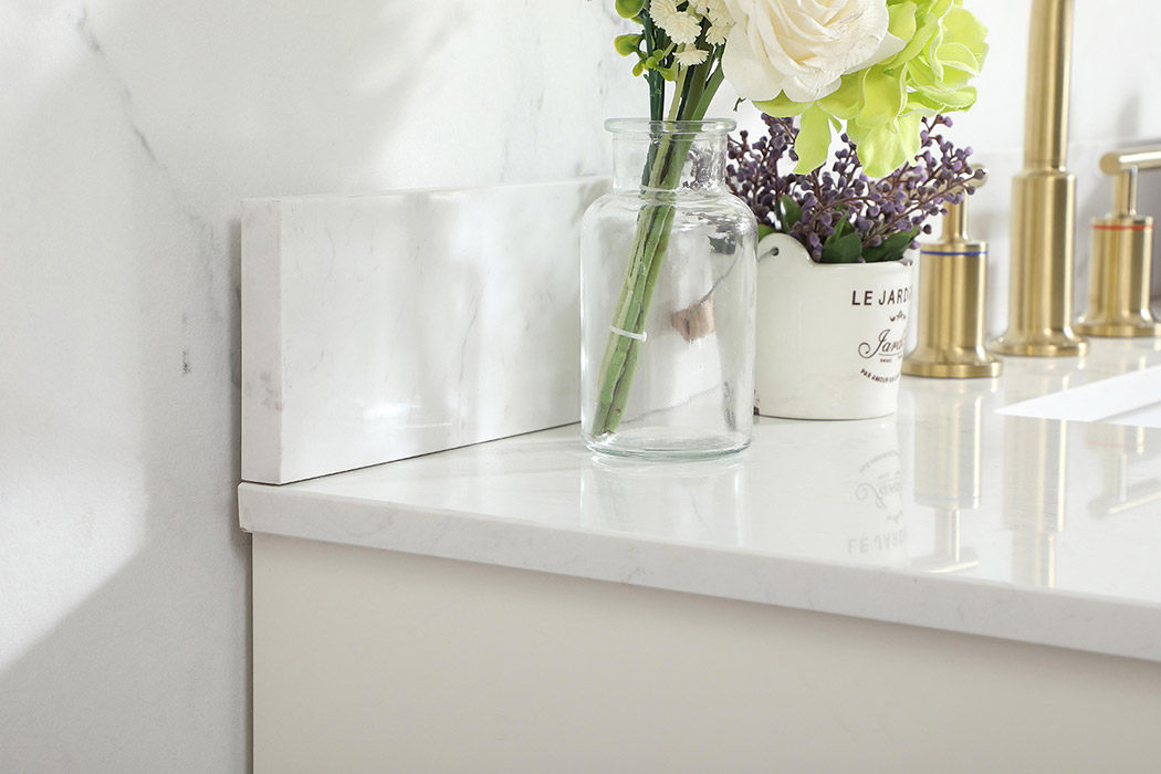 Elegant Bathroom Vanity - White (VF19442WH-BS)