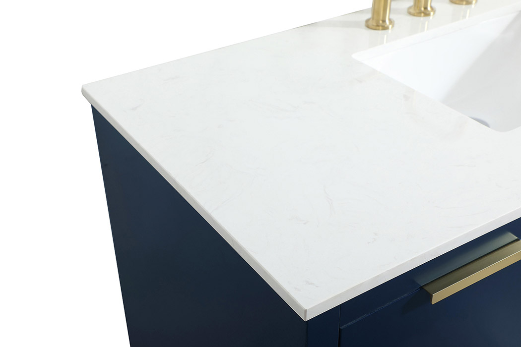 Elegant Bathroom Vanity - Blue (VF19448BL)