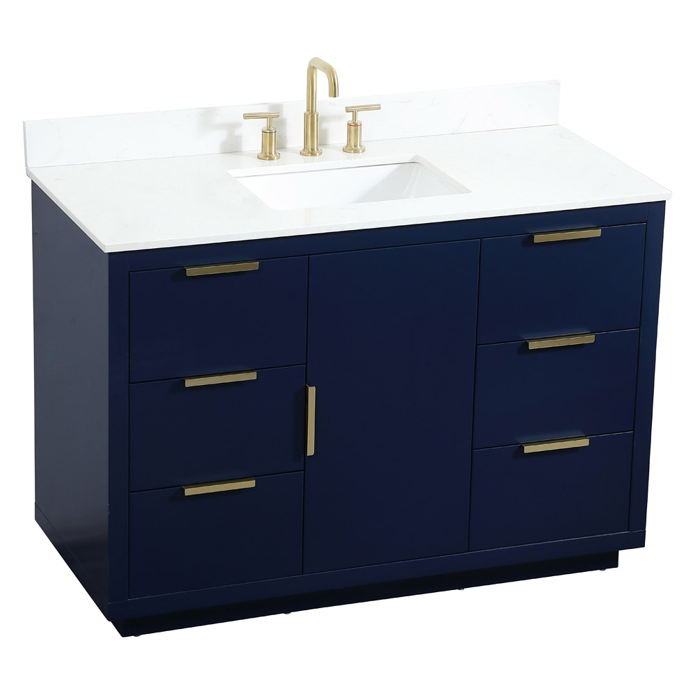 Elegant Bathroom Vanity - Blue (VF19448BL-BS)