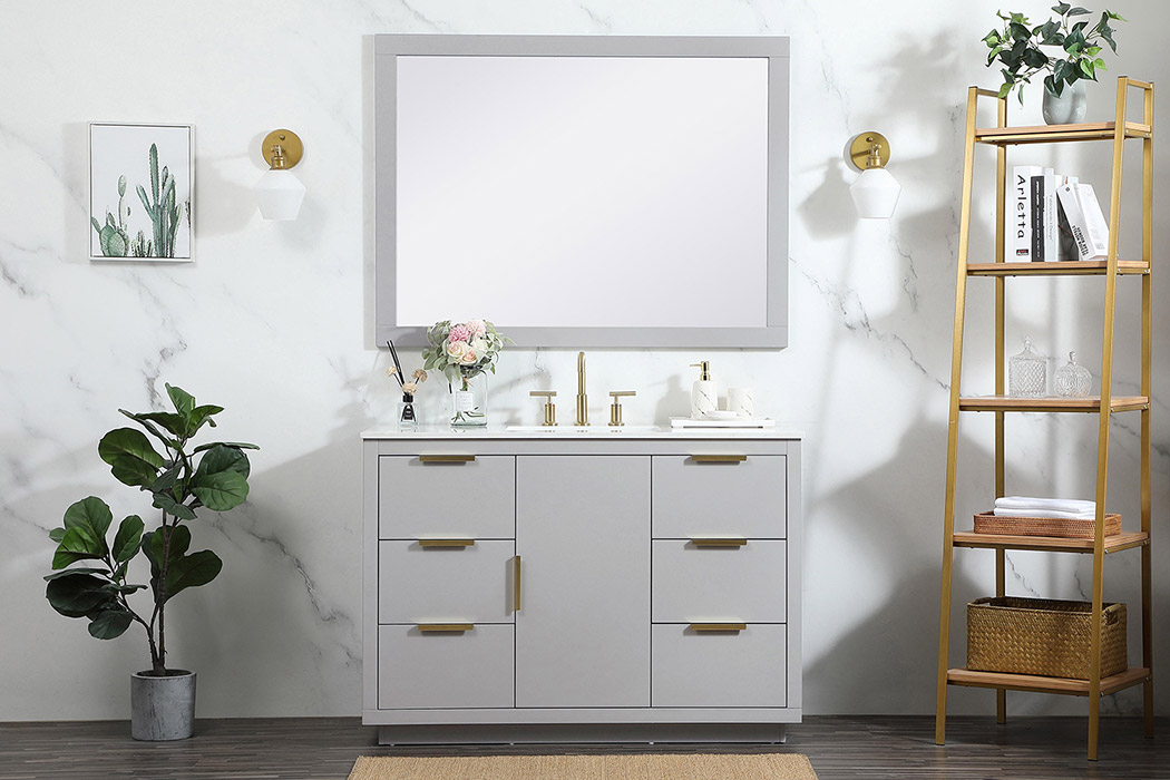 Elegant Bathroom Vanity - Gray (VF19448GR)