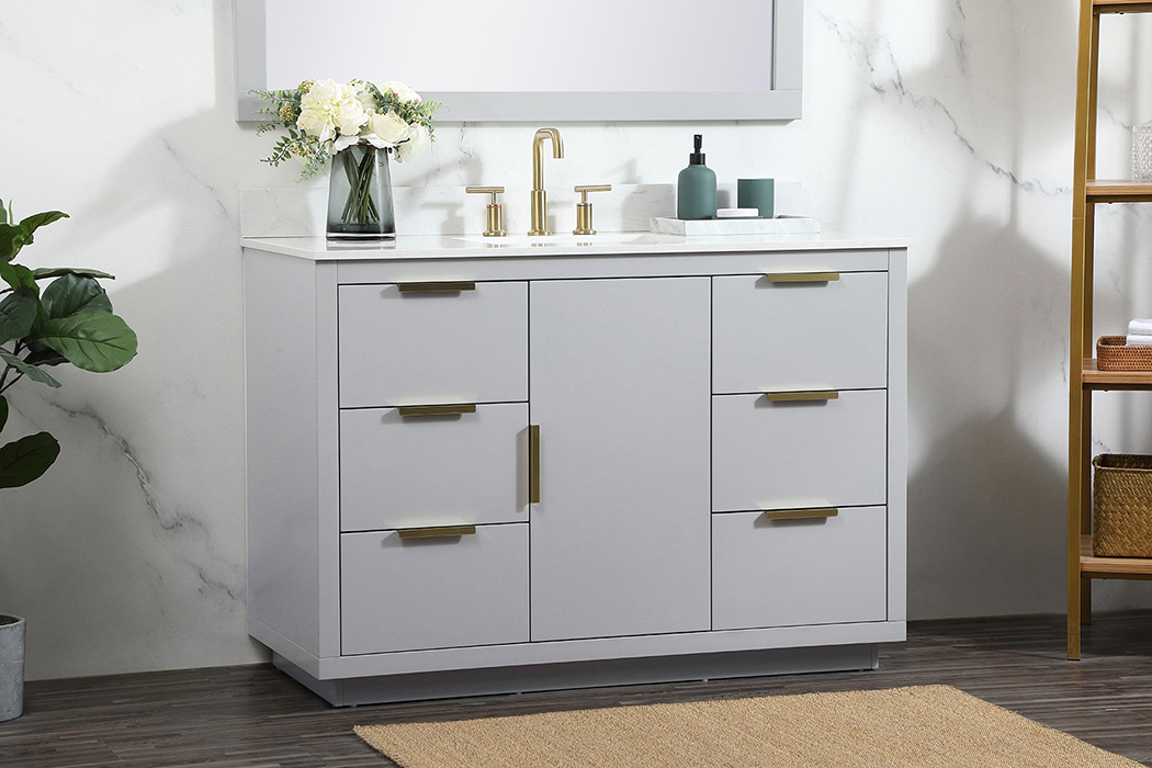 Elegant Bathroom Vanity - Gray (VF19448GR-BS)