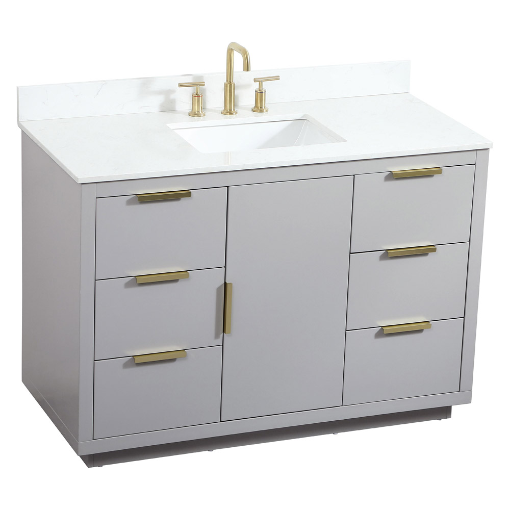 Elegant Bathroom Vanity - Gray (VF19448GR-BS)