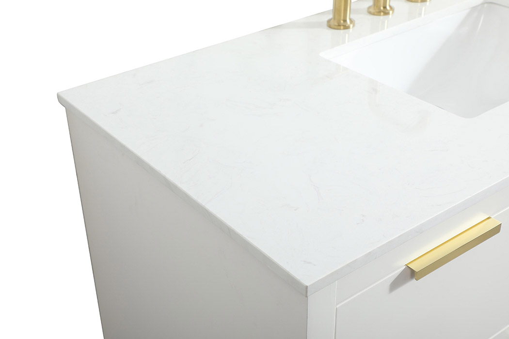 Elegant Bathroom Vanity - White (VF19448WH)