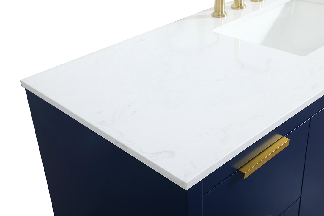 Elegant Bathroom Vanity - Blue (VF19460BL)