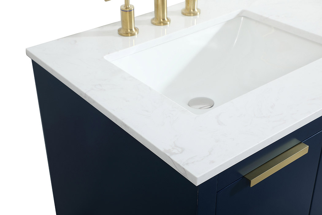 Elegant Bathroom Vanity - Blue (VF19460DBL)