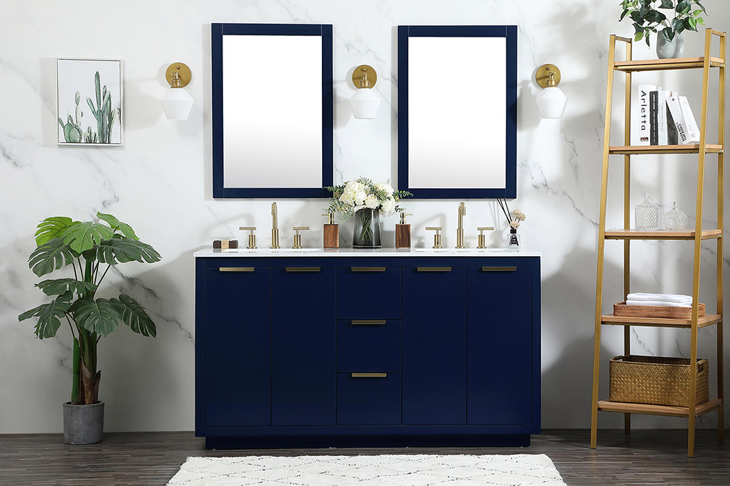 Elegant Bathroom Vanity - Blue (VF19460DBL)