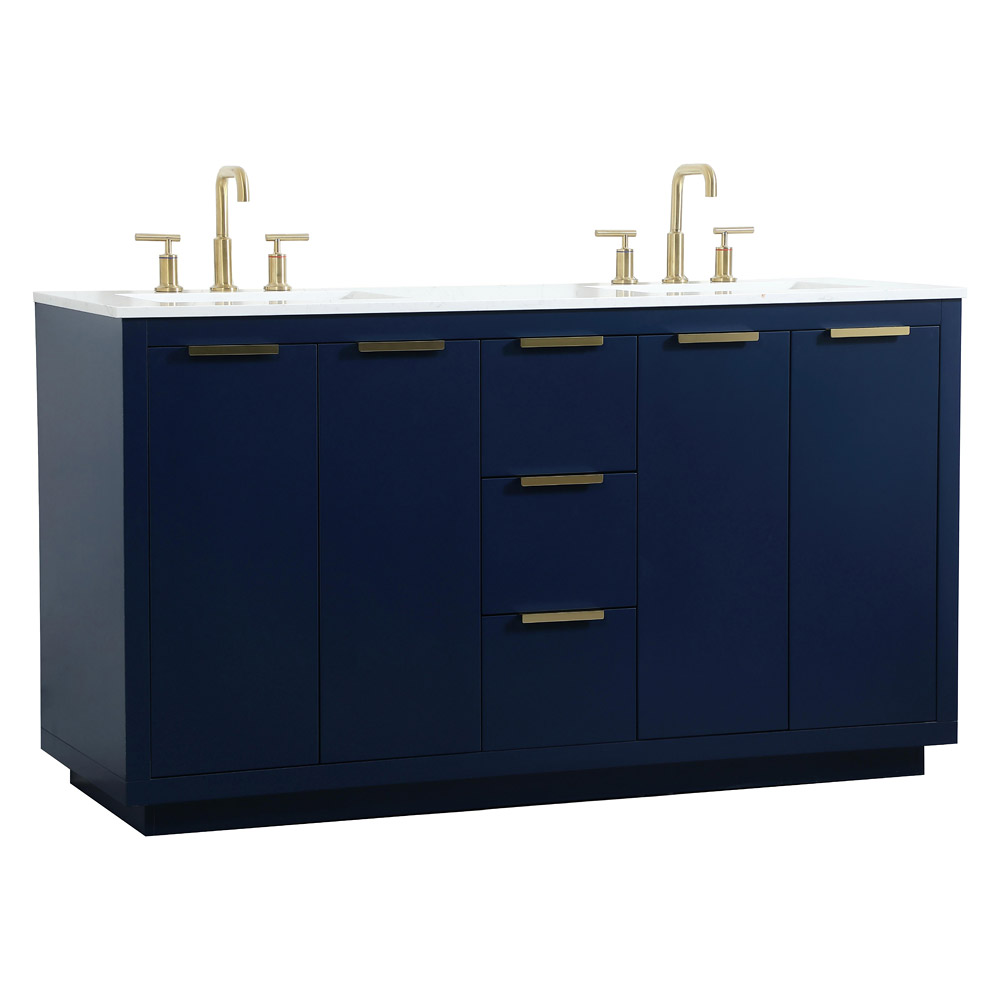 Elegant Bathroom Vanity - Blue (VF19460DBL)