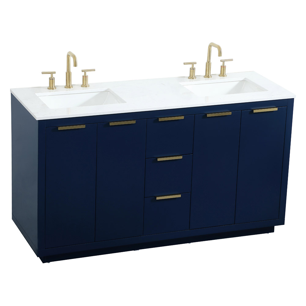 Elegant Bathroom Vanity - Blue (VF19460DBL)