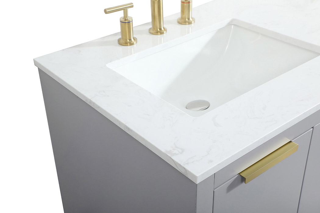 Elegant Bathroom Vanity - Gray (VF19460DGR)