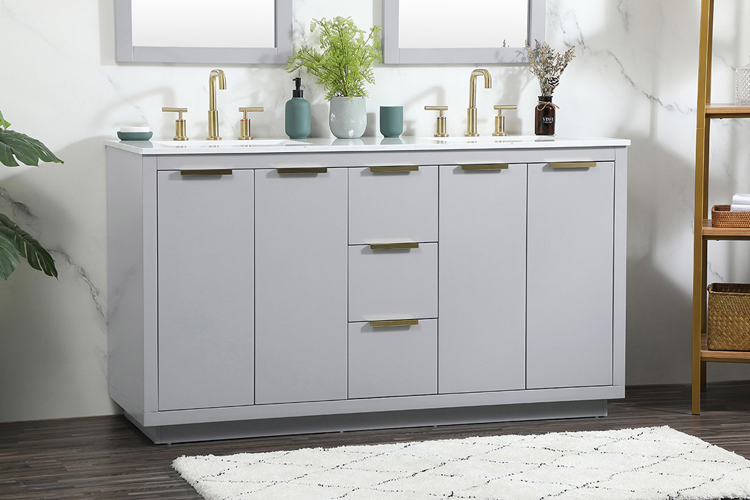 Elegant Bathroom Vanity - Gray (VF19460DGR)