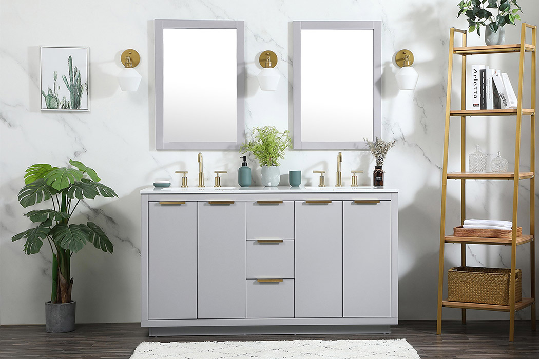 Elegant Bathroom Vanity - Gray (VF19460DGR)