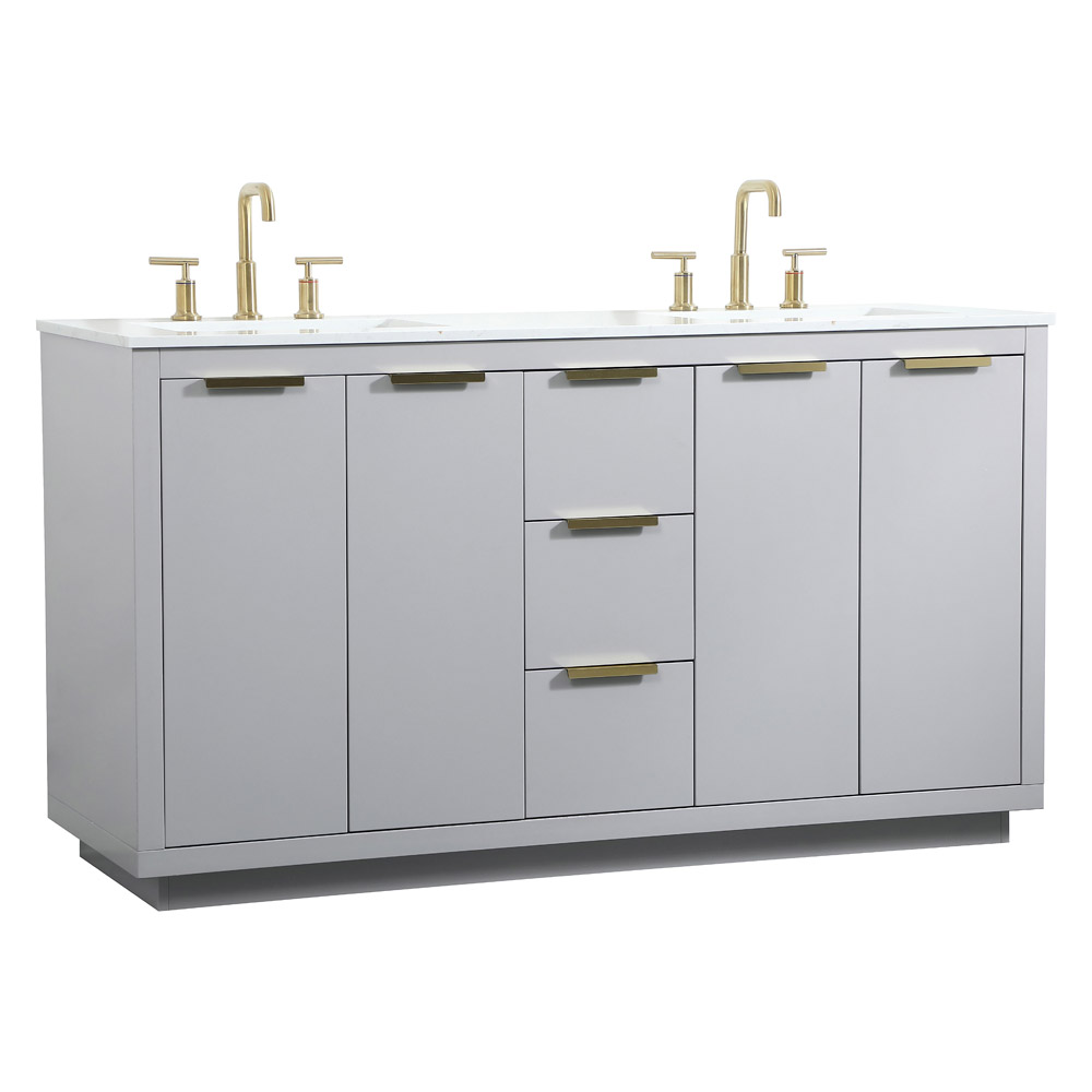 Elegant Bathroom Vanity - Gray (VF19460DGR)