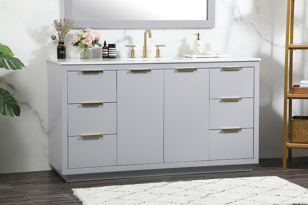 Elegant Bathroom Vanity - Gray (VF19460GR)