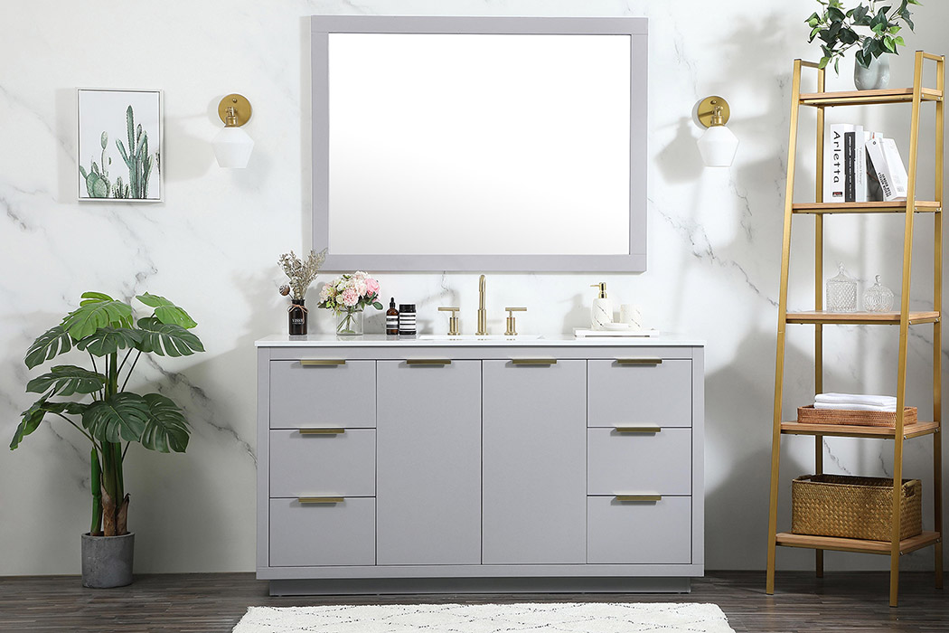 Elegant Bathroom Vanity - Gray (VF19460GR)