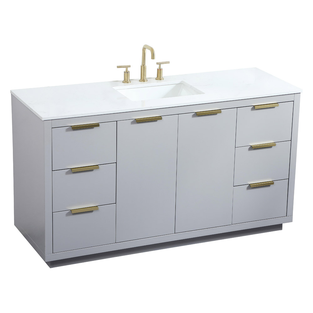 Elegant Bathroom Vanity - Gray (VF19460GR)