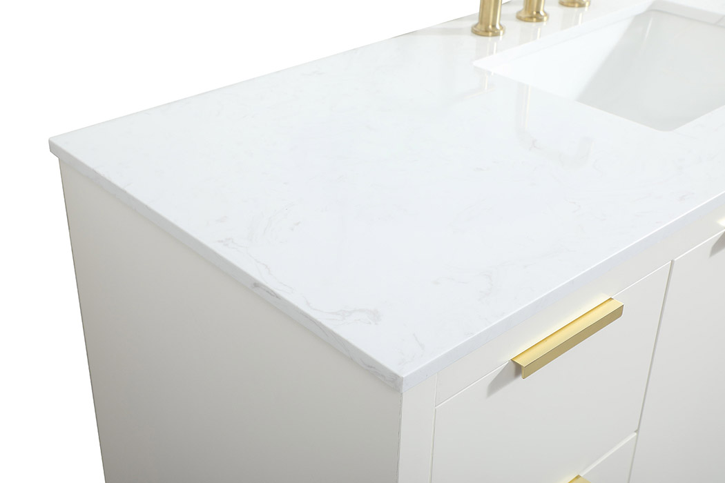 Elegant Bathroom Vanity - White (VF19460WH)