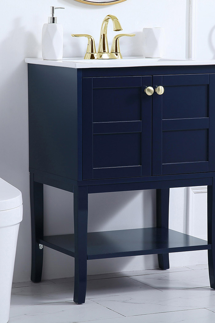 Elegant Bathroom Vanity - Blue (VF2100BL)