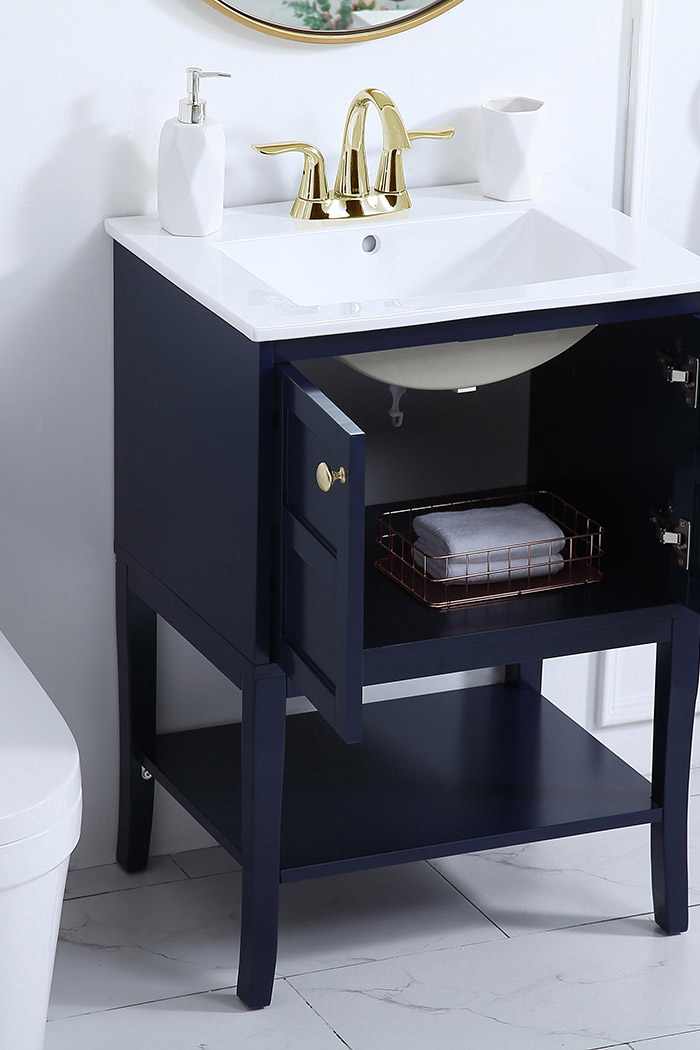 Elegant Bathroom Vanity - Blue (VF2100BL)