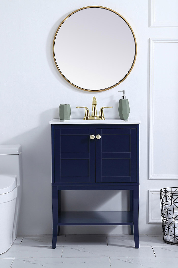 Elegant Bathroom Vanity - Blue (VF2100BL)