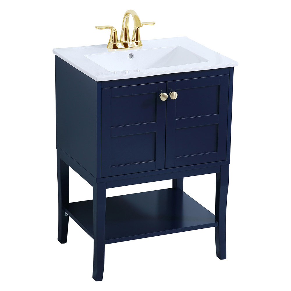 Elegant Bathroom Vanity - Blue (VF2100BL)