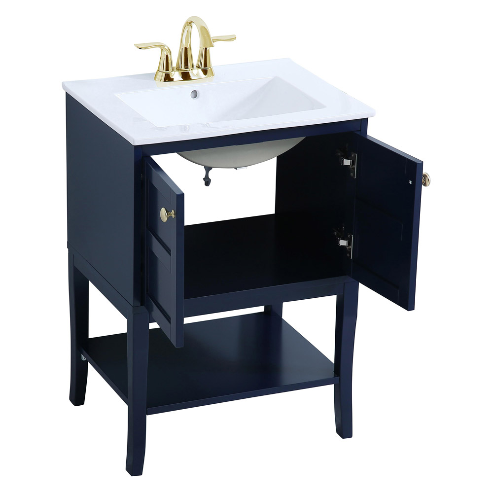 Elegant Bathroom Vanity - Blue (VF2100BL)