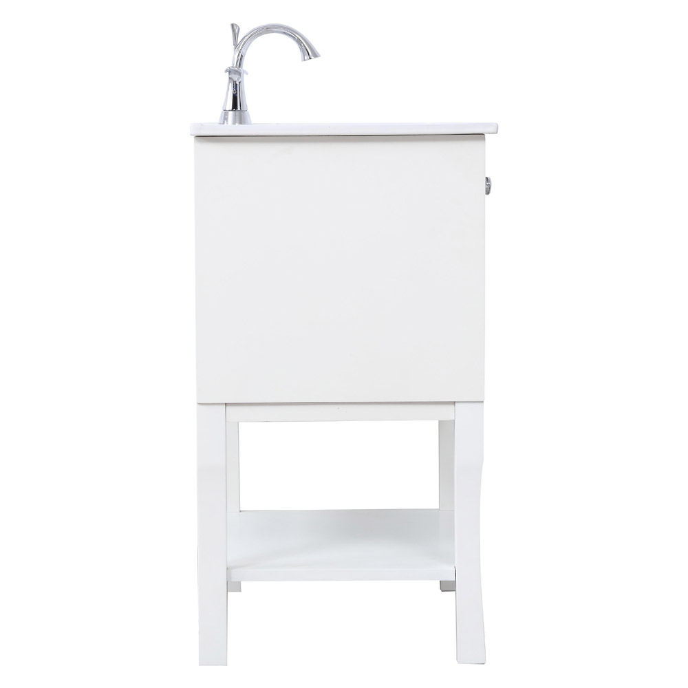 Elegant Bathroom Vanity - White/Mirror (VF2100MR)