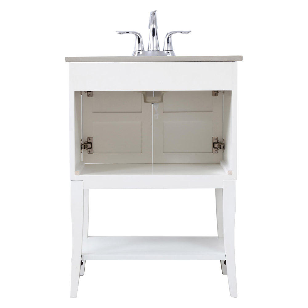 Elegant Bathroom Vanity - White/Mirror (VF2100MR)