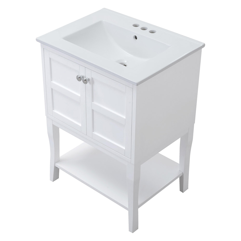 Elegant Bathroom Vanity - White (VF2100WH)