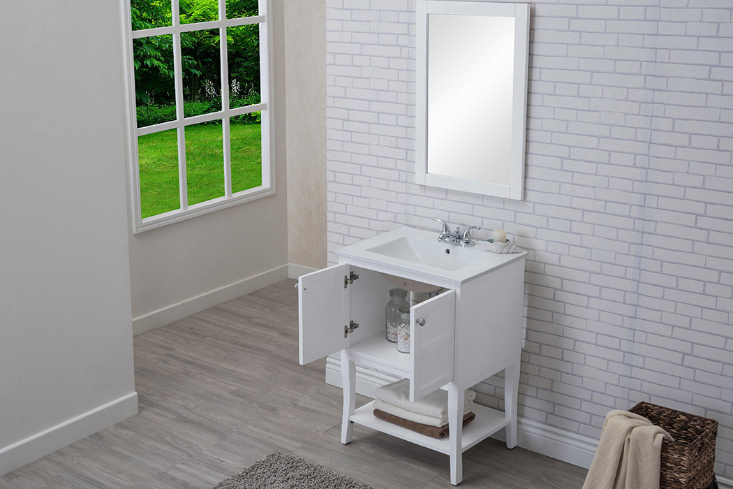 Elegant Bathroom Vanity - White (VF2100WH)