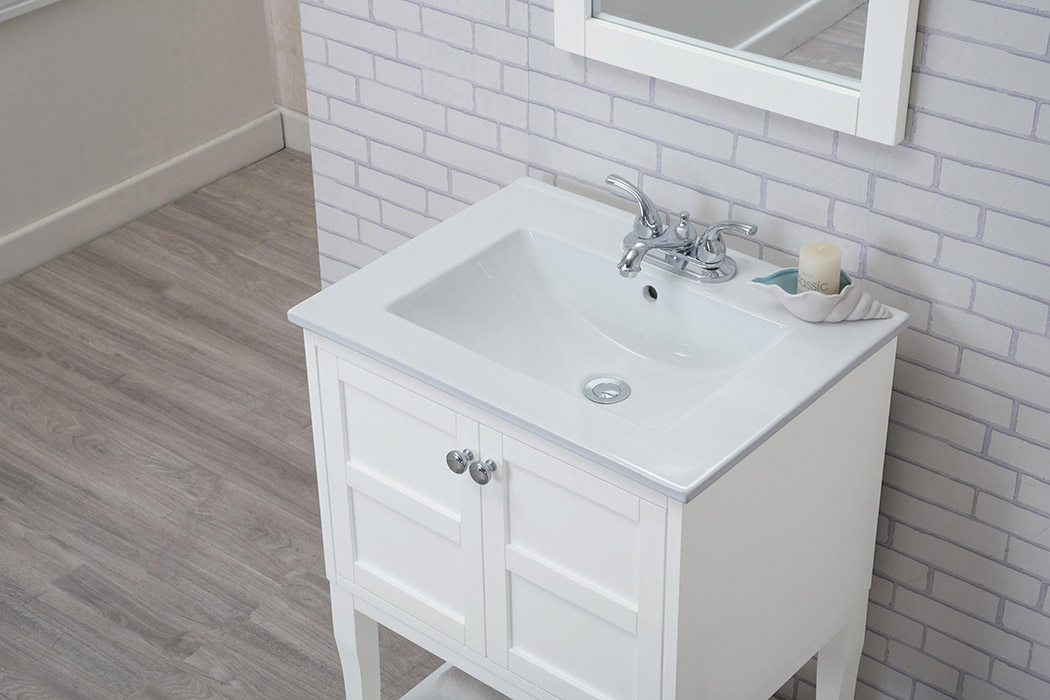 Elegant Bathroom Vanity - White (VF2100WH)