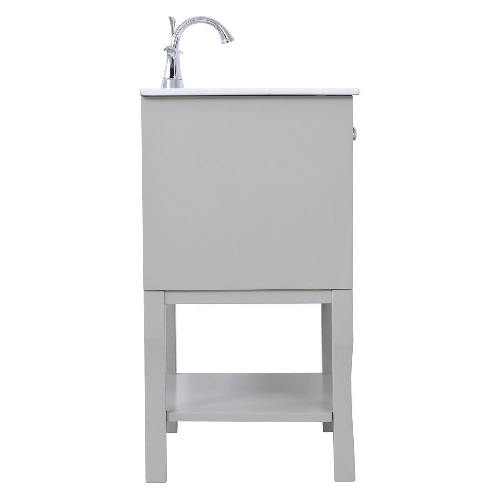 Elegant Bathroom Vanity - Gray/Mirror (VF2101MR)