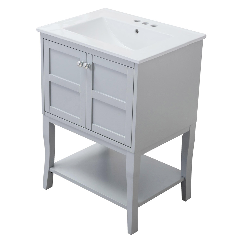 Elegant Bathroom Vanity - Gray (VF2101WH)