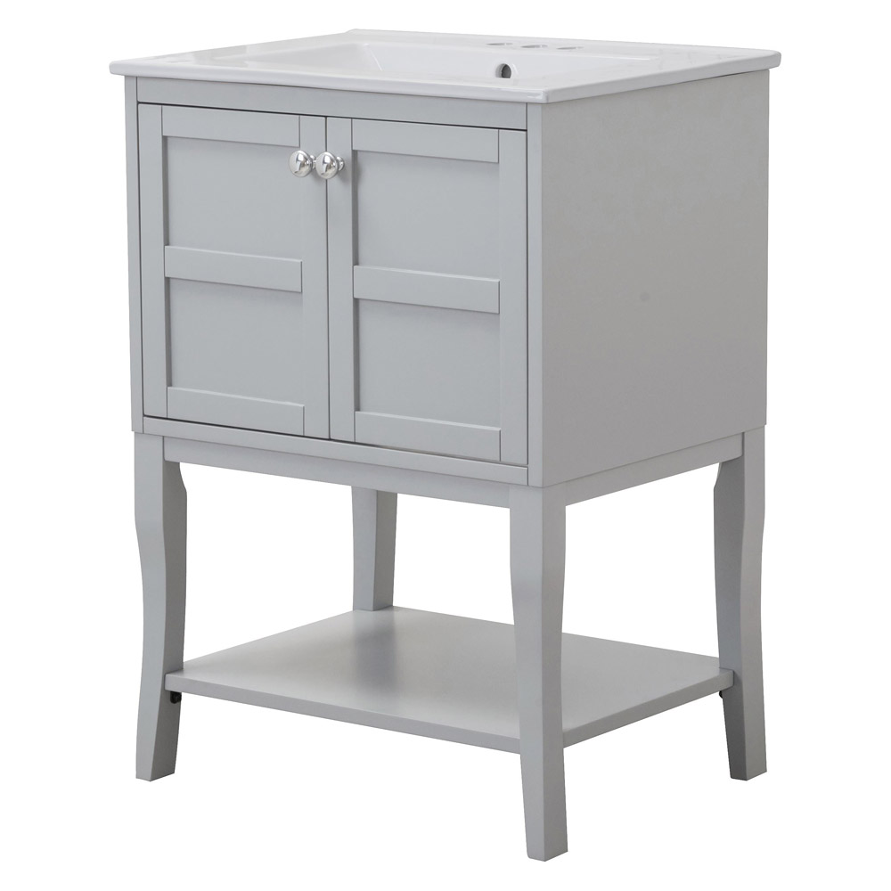 Elegant Bathroom Vanity - Gray (VF2101WH)