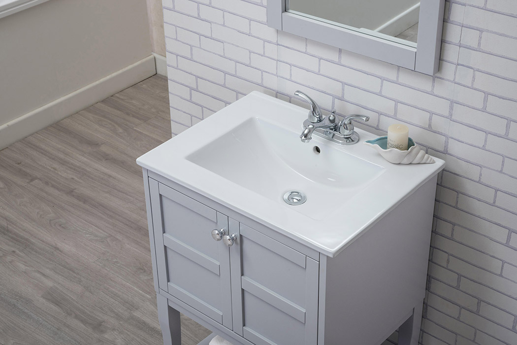 Elegant Bathroom Vanity - Gray (VF2101WH)