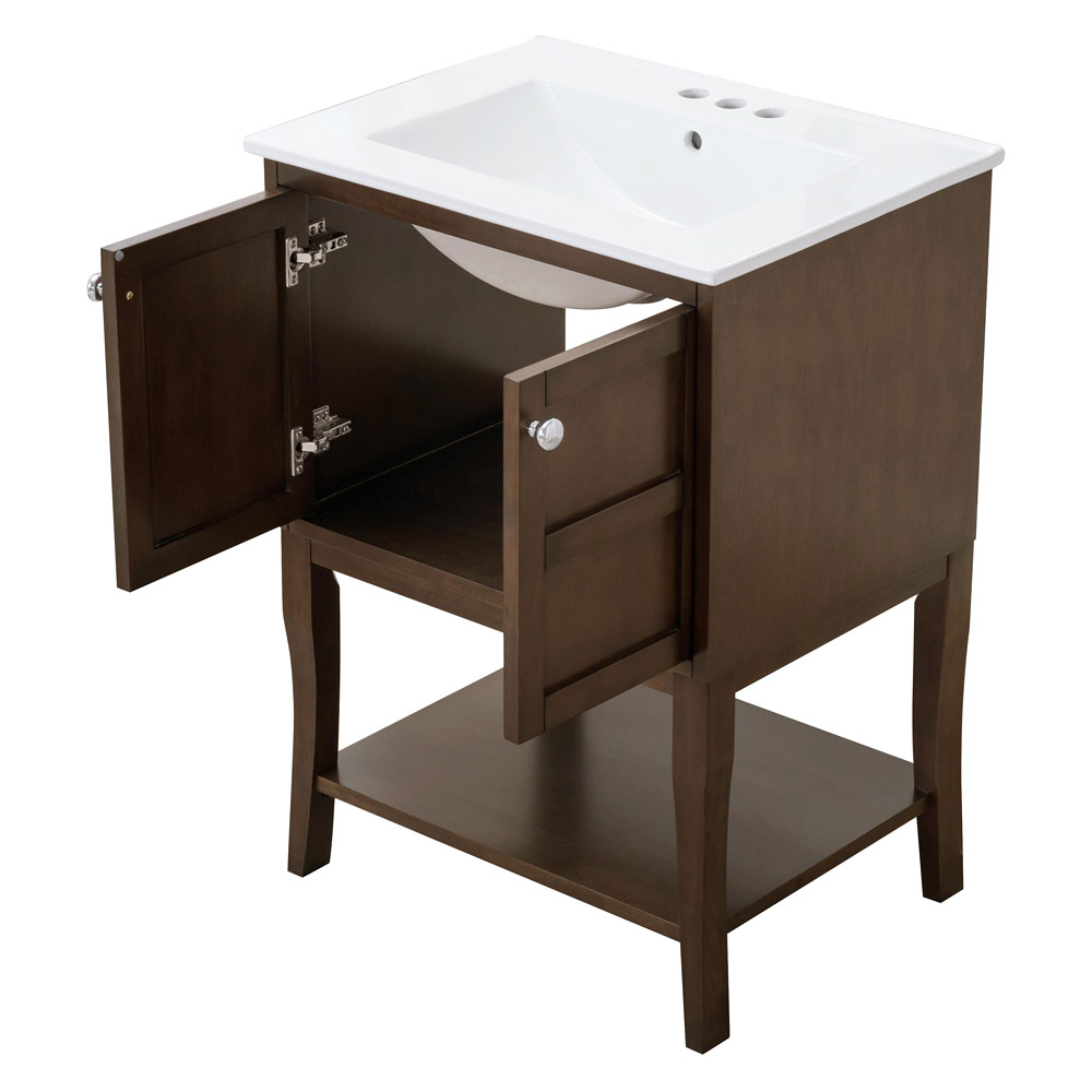 Elegant Bathroom Vanity - Antique Coffee (VF2102AC)