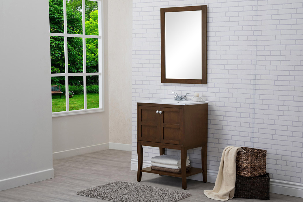 Elegant Bathroom Vanity - Antique Coffee (VF2102AC)