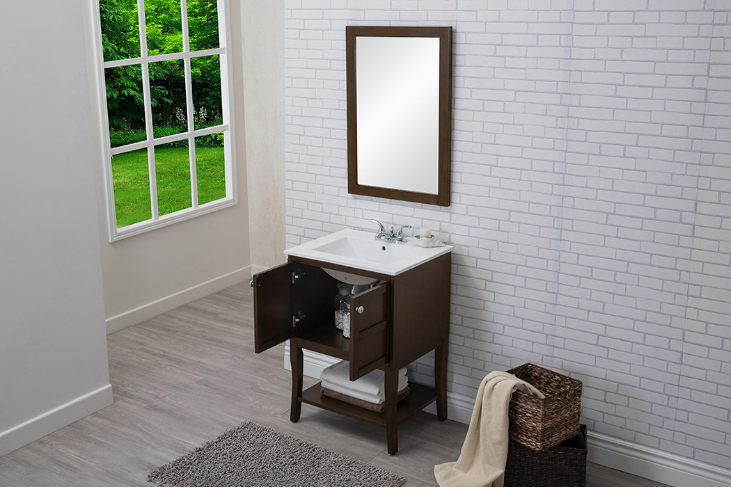 Elegant Bathroom Vanity - Antique Coffee (VF2102AC)