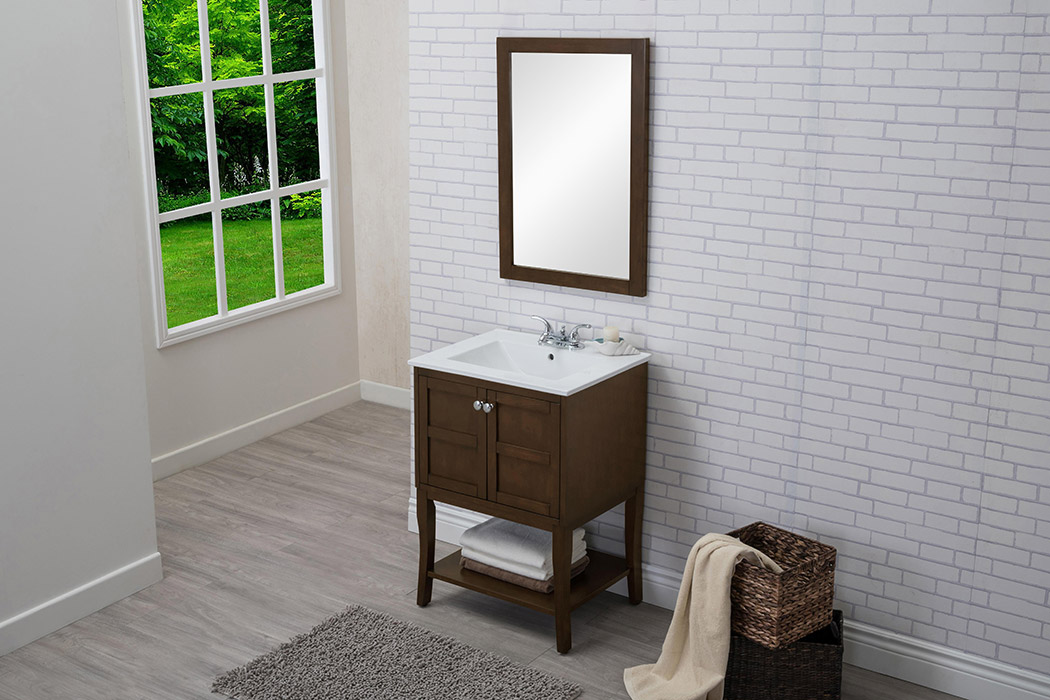 Elegant Bathroom Vanity - Antique Coffee (VF2102AC)