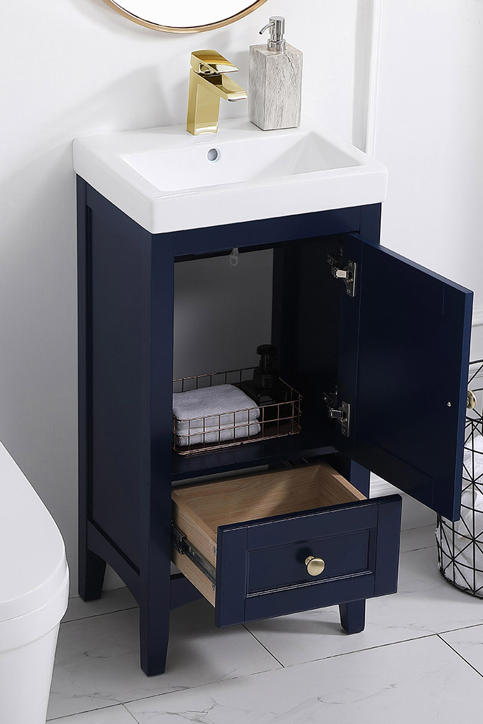 Elegant Bathroom Vanity - Blue (VF2218BL)