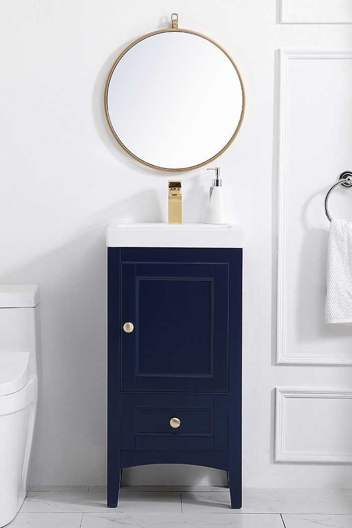 Elegant Bathroom Vanity - Blue (VF2218BL)