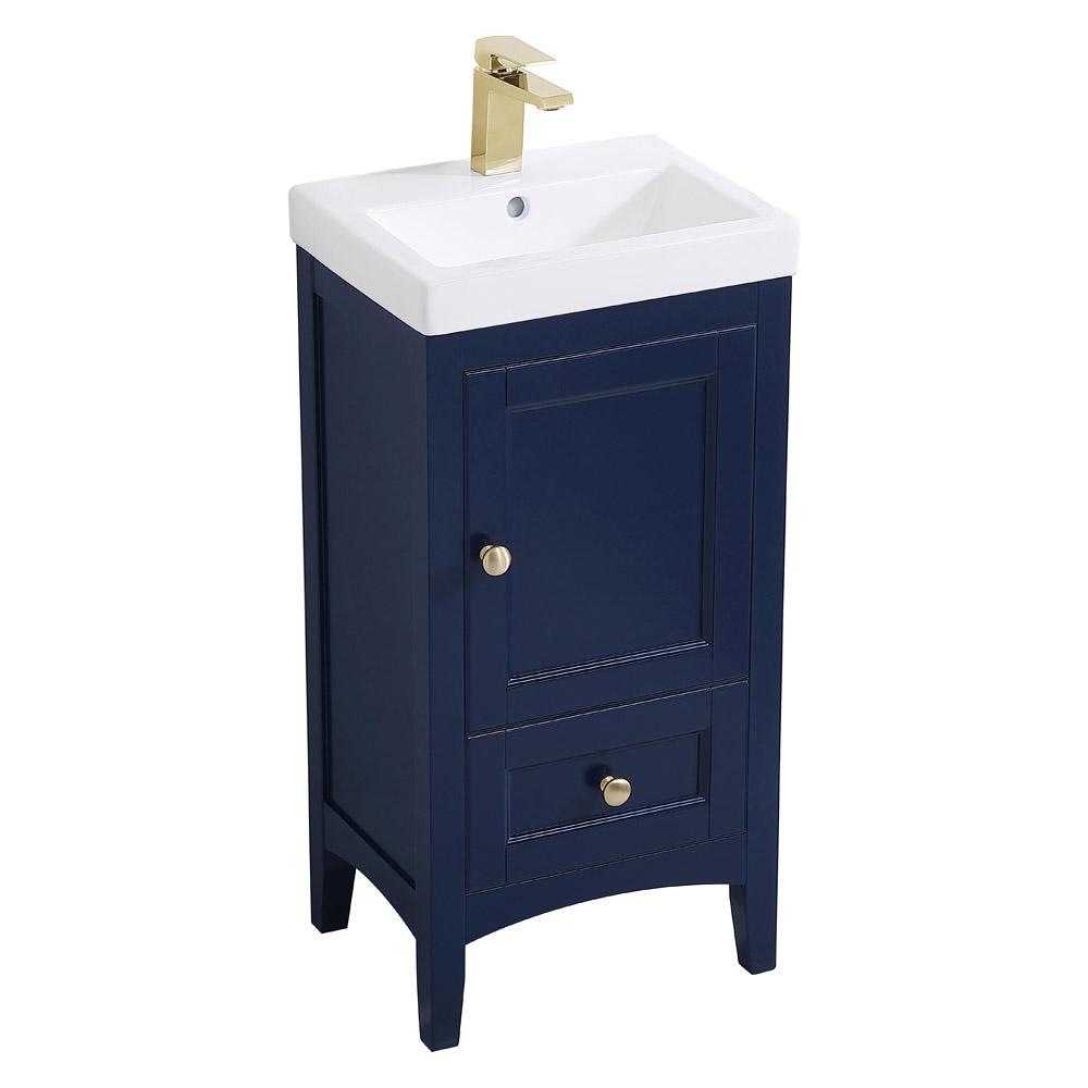 Elegant Bathroom Vanity - Blue (VF2218BL)