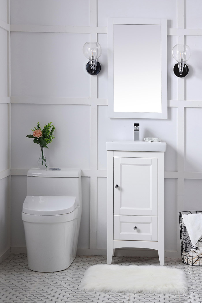 Elegant Bathroom Vanity - White (VF2218WH)