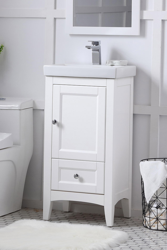 Elegant Bathroom Vanity - White (VF2218WH)