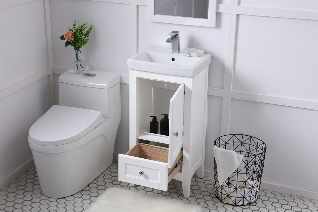 Elegant Bathroom Vanity - White (VF2218WH)