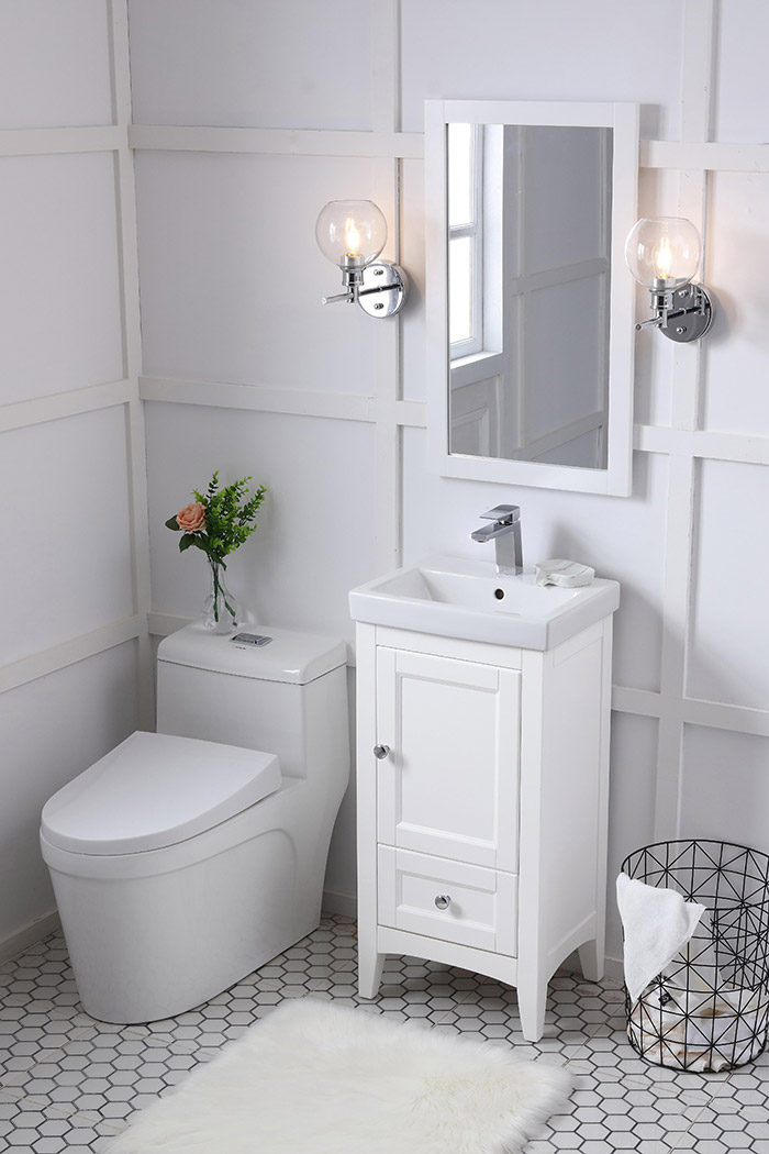 Elegant Bathroom Vanity - White (VF2218WH)