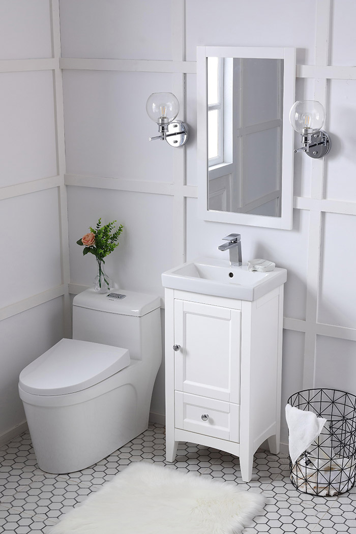 Elegant Bathroom Vanity - White (VF2218WH)